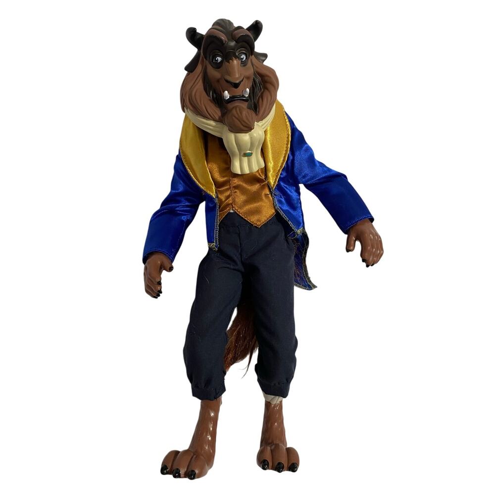Disney Store BEAUTY and The BEAST - The BEAST DOLL 12" Tall - Rare / HTF